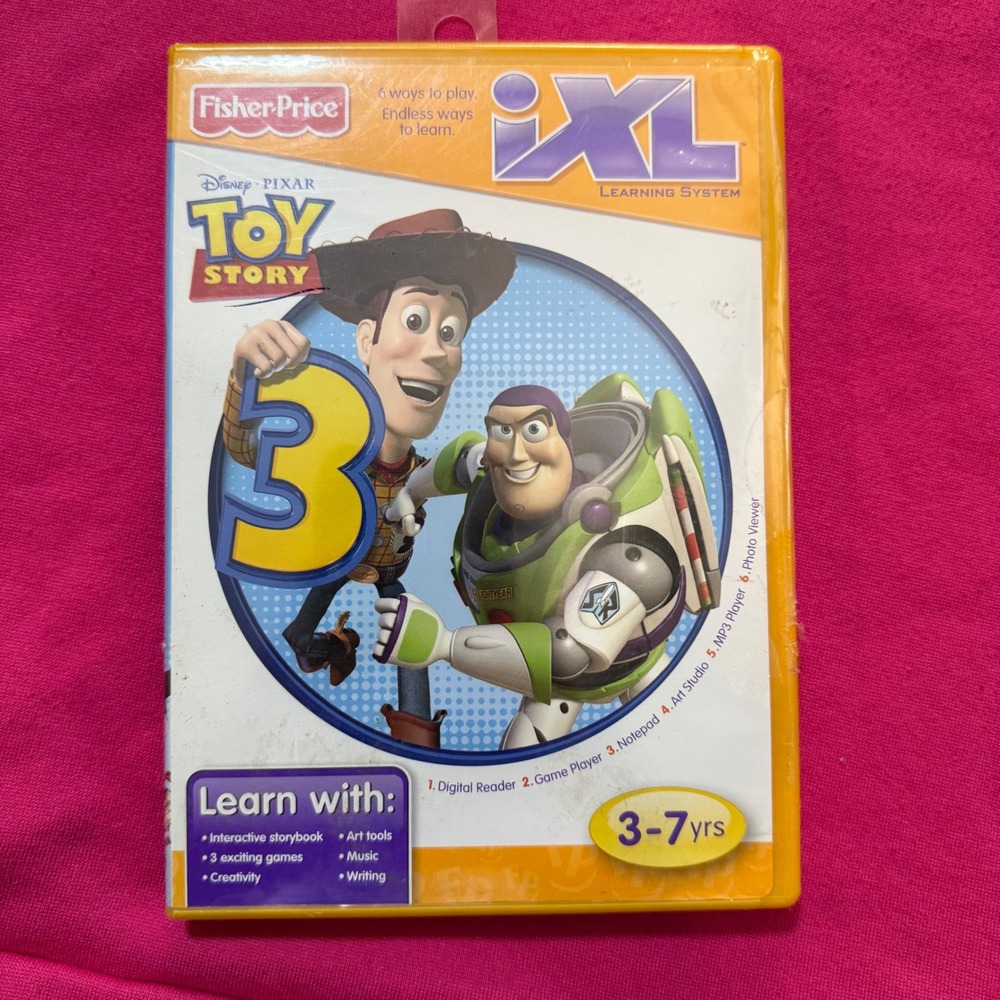 Fisher Price iXL Learning System Toy Story 3 Game Educational Kids 3-7 yrs